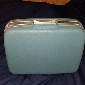 Vintage Aqua Blue Samsonite Silhouette Suitcase